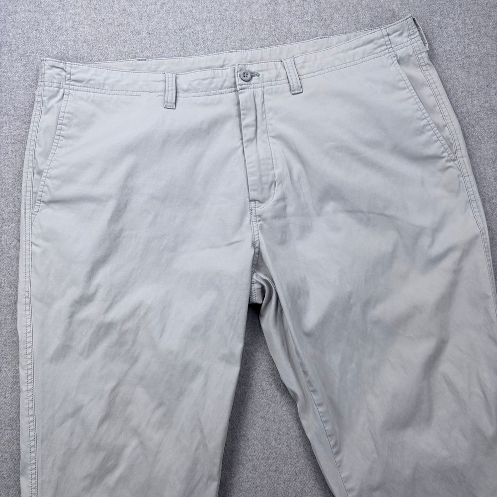 Duck Head Harbor Performance Chino Pants Men 40x29 Limestone Gray Preppy *FLAW